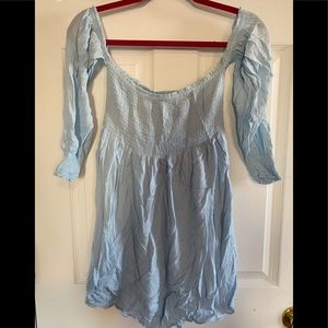 Light blue smocked dress
